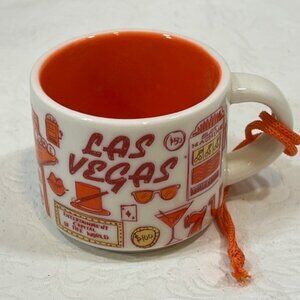 Starbucks Been There Series Las Vegas Espresso Ceramic Cup Mug Ornament, 2 Oz